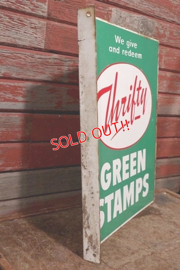 画像5: dp-200510-07 Thrifty Green Stamp / 1960's W-side Metal Sign