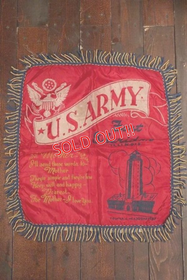 画像1: dp-200501-40 U.S.ARMY 1950's-1960's Cushion Cover