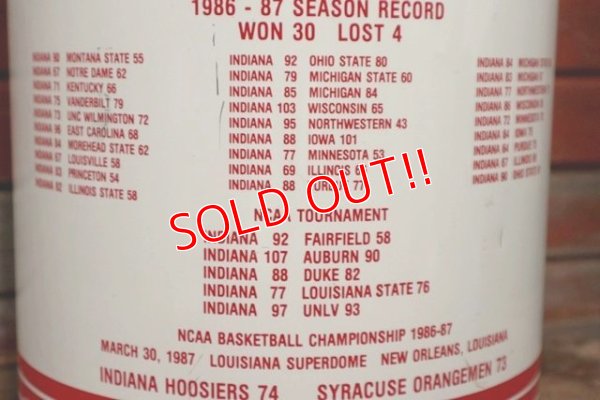 画像4: dp-200501-36 INDIANA UNIVERSITY / 1986-1987 NCAA Basketball Champions Trash Can
