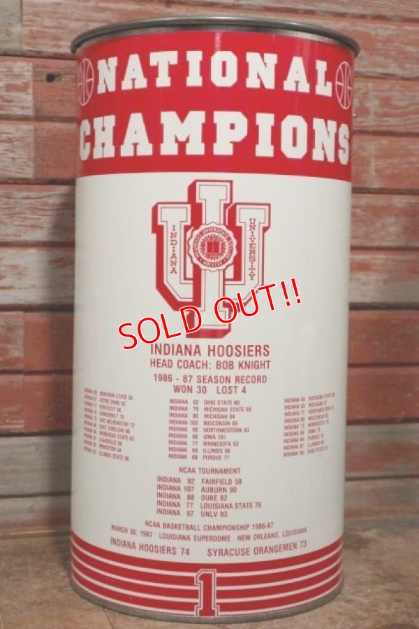 画像6: dp-200501-36 INDIANA UNIVERSITY / 1986-1987 NCAA Basketball Champions Trash Can
