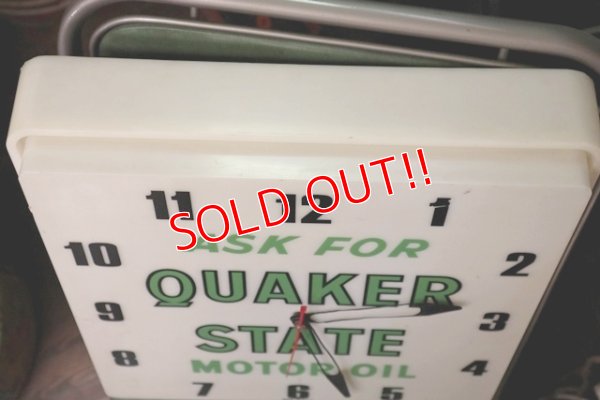 画像8: dp-200510-15 Quaker State / 1960's Light Up Sign Clock