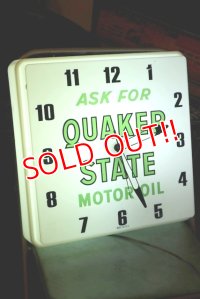 dp-200510-15 Quaker State / 1960's Light Up Sign Clock