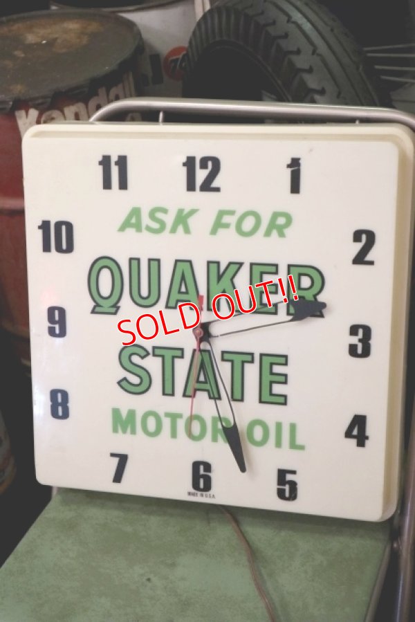 画像4: dp-200510-15 Quaker State / 1960's Light Up Sign Clock