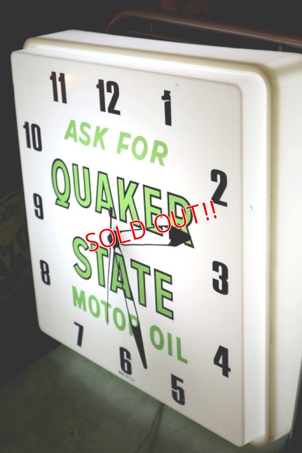 画像3: dp-200510-15 Quaker State / 1960's Light Up Sign Clock