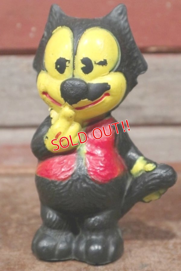 画像1: ct-200601-05 Felix the Cat / Bootleg Irwin 1940's-1950's Rubber Doll