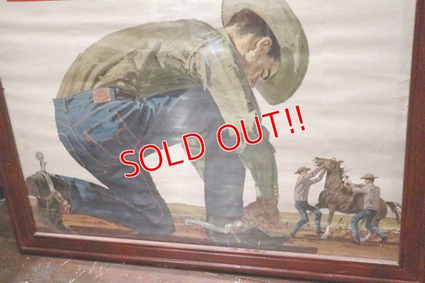 画像3: dp-200601-13 LEVI'S / 1960's "for rough going!" Poster Wall Hanger