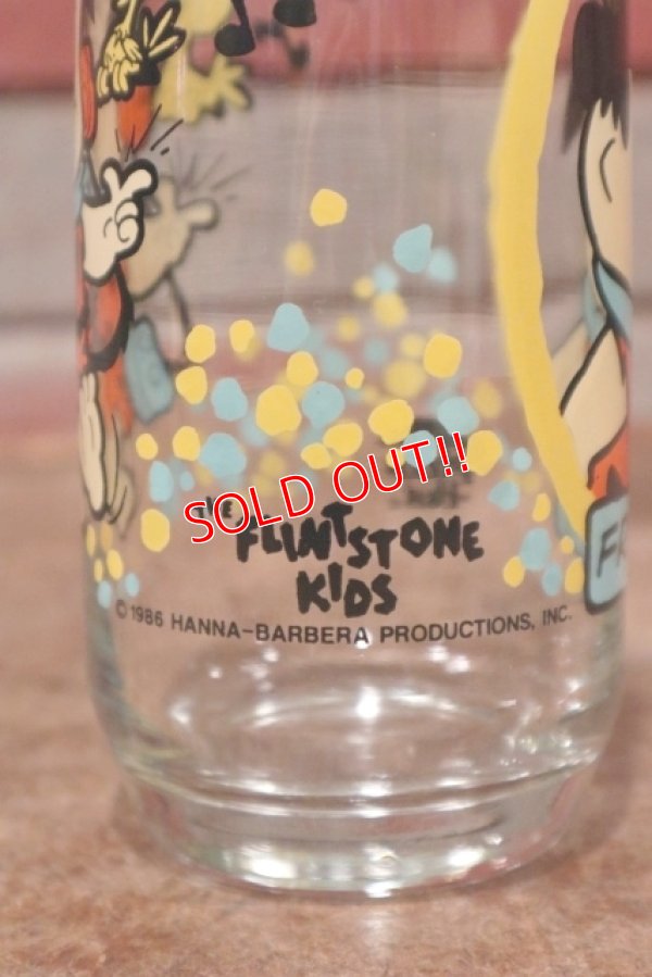 画像4: gs-200601-14 The Flintstones Kids / 1986 Pizza Hut "Freddy" Glass