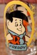 画像2: gs-200601-14 The Flintstones Kids / 1986 Pizza Hut "Freddy" Glass (2)