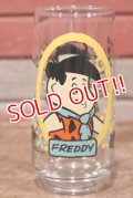 gs-200601-14 The Flintstones Kids / 1986 Pizza Hut "Freddy" Glass