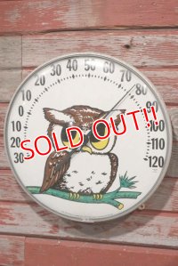 ct-200601-41 Vintage Owl Thermometer