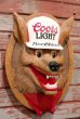 画像1: ct-200601-39 Coors Light Beer / 1970's Beer Wolf 3D Sign (1)