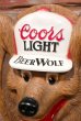 画像2: ct-200601-39 Coors Light Beer / 1970's Beer Wolf 3D Sign (2)