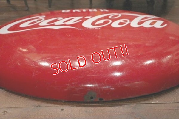 画像11: dp-200610-01 Coca Cola / 1950's-1960's Large Button Sign