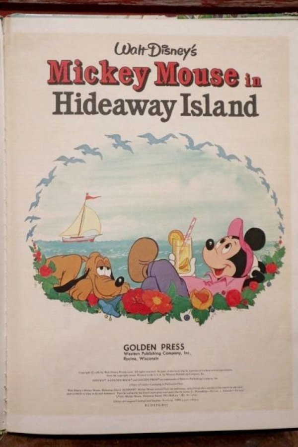 画像2: ct-200601-25 Walt Disney's / Mickey Mouse in Hideway Island 1980's Picture Book