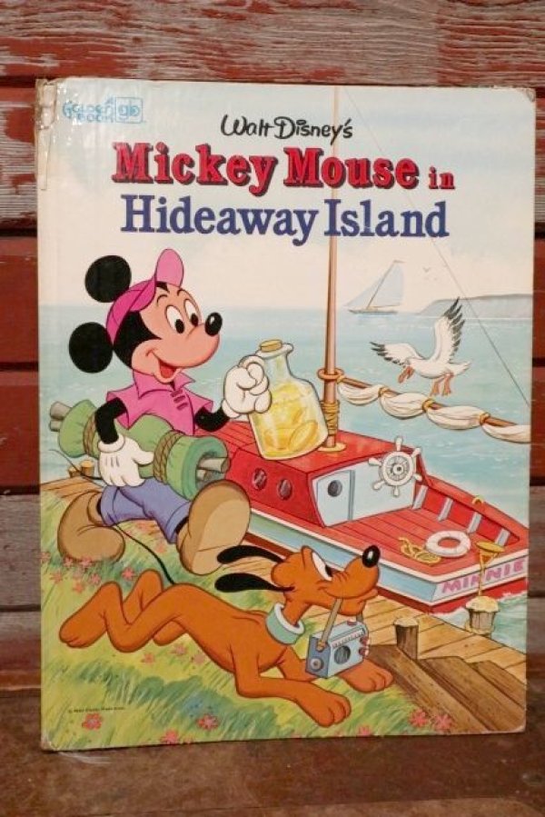 画像1: ct-200601-25 Walt Disney's / Mickey Mouse in Hideway Island 1980's Picture Book