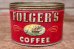 画像1: dp-210901-75 FOLGER'S COFFEE / Vintage Tin Can (1)