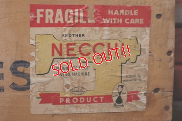 画像3: dp-200610-06 NECCHI Sewing Machine / Vintage Cheese Box