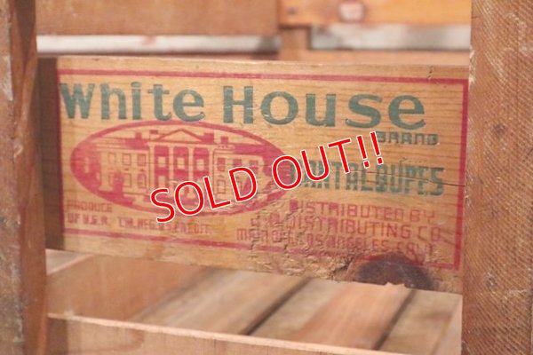 画像2: dp-200601-15 WHITE HOUSE BRAND / Vintage Wood Box