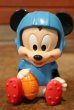 画像1: ct-200701-41 Baby Mickey Mouse / 1990's Squeaky Doll "Football" (1)