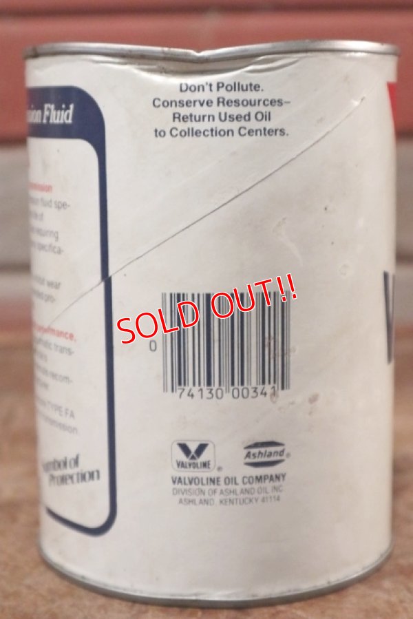 画像3: dp-200701-30 VALVOLINE / TYPE FA 1QT Motor Oil Can