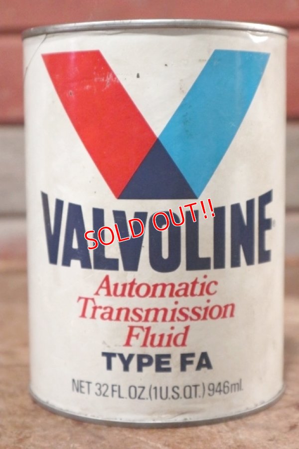 画像1: dp-200701-30 VALVOLINE / TYPE FA 1QT Motor Oil Can