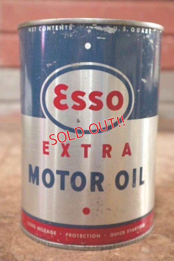 画像1: dp-200701-44 Esso / EXTRA 1961 1QT Motor Oil Can