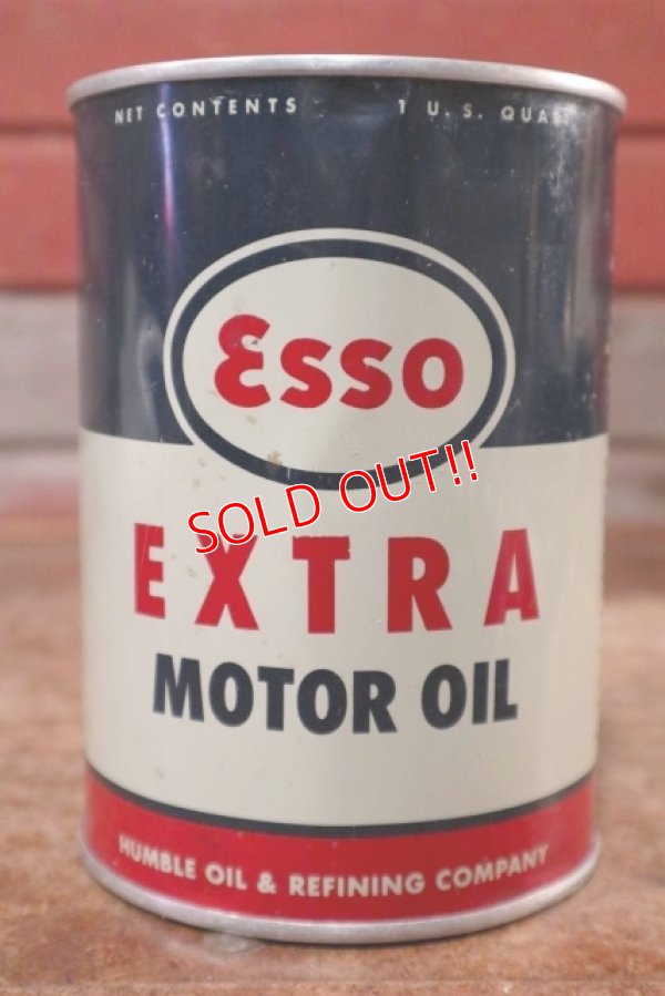 画像1: dp-200701-45 Esso / EXTRA 1962 1QT Motor Oil Can