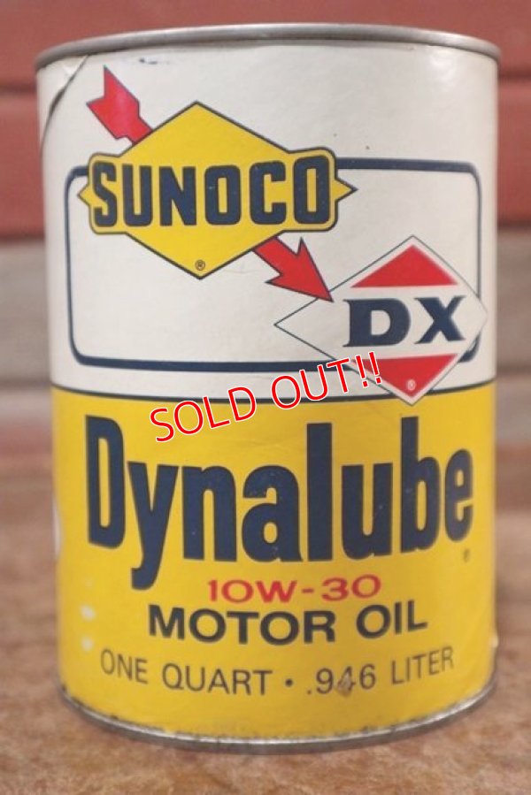 画像1: dp-200701-38 SUNOCO DX / Dynalube 1QT Motor Oil Can