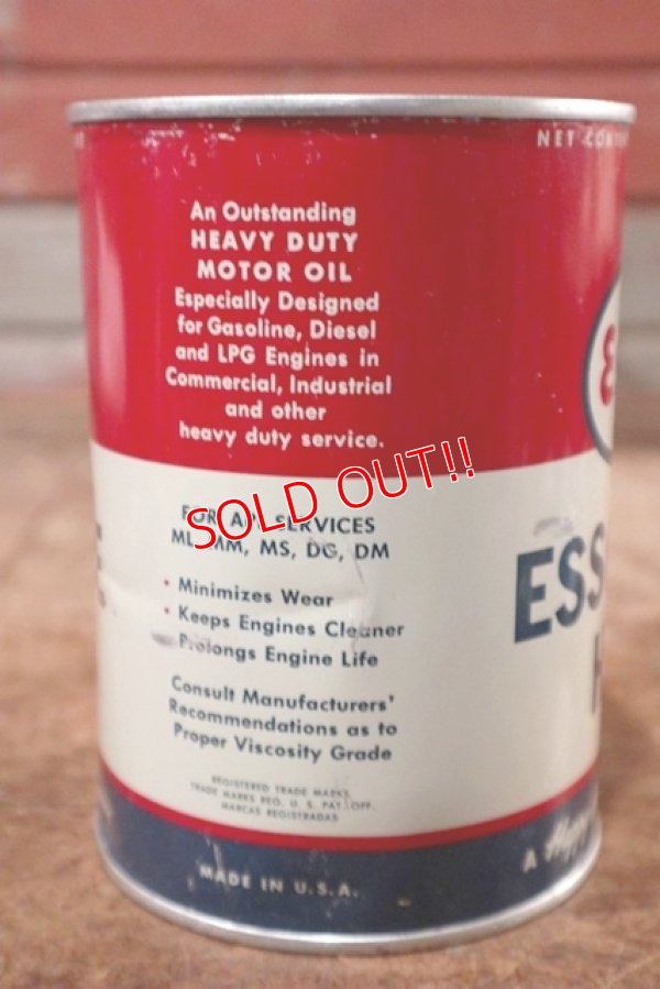 画像4: dp-200701-47 Esso / ESSOLUBE HDX 1961 1QT Motor Oil Can