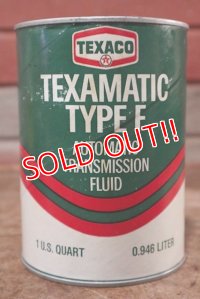 dp-200701-34 TEXACO / TEXAMATIC TYPE F 1QT Motor Oil Can