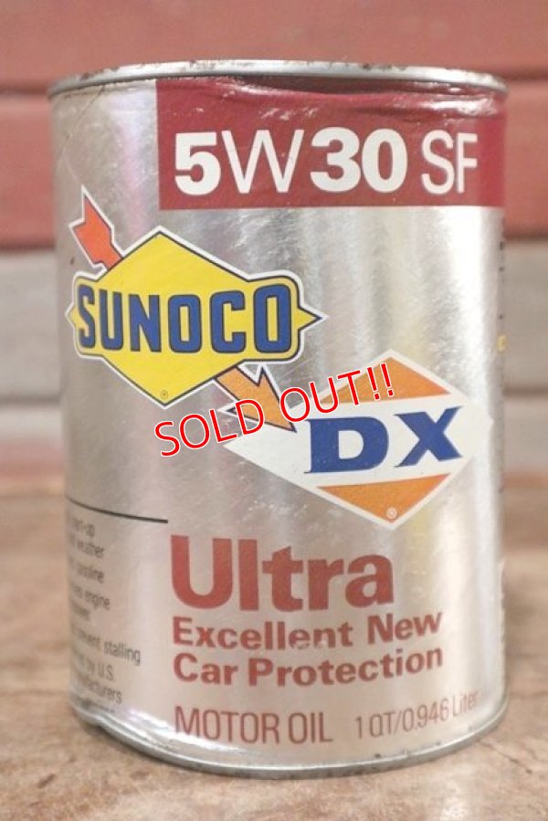 画像1: dp-200701-37 SUNOCO DX / 5W30SF 1QT Motor Oil Can