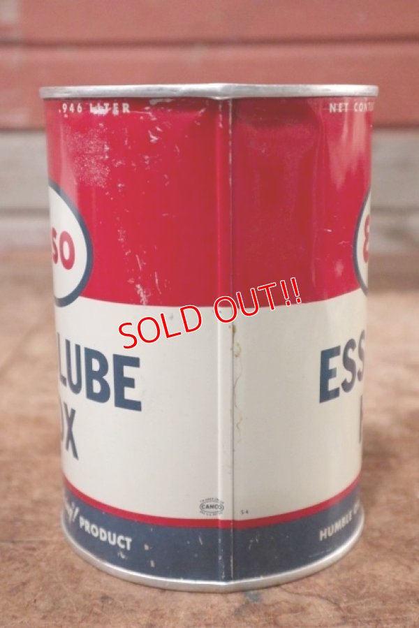 画像3: dp-200701-47 Esso / ESSOLUBE HDX 1961 1QT Motor Oil Can