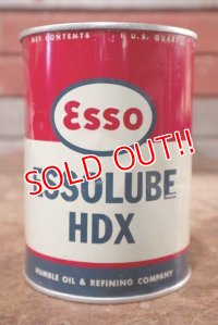 dp-200701-47 Esso / ESSOLUBE HDX 1961 1QT Motor Oil Can
