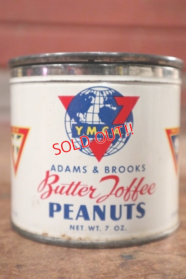 画像1: dp-200701-51 Adams & Brooks Y.M.C.A. / Butter Toffee Peanuts Can