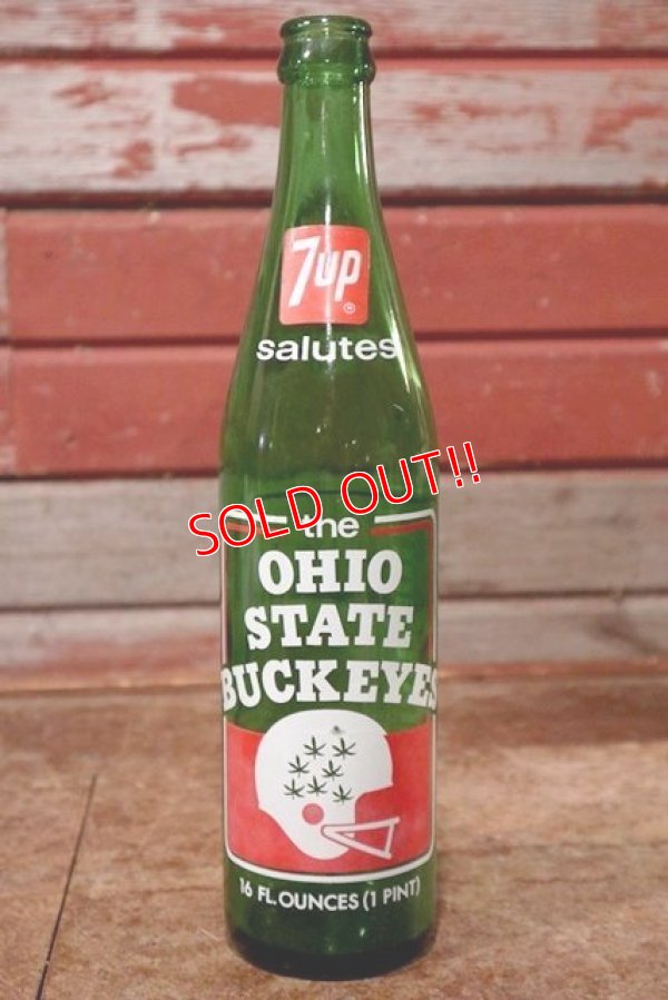 画像1: dp-200701-49 7up / OHIO STATE BUCKEYES 1970's Bottle 