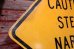 画像5: dp-200701-16 Road sign "Caution Steep Narrow Road Road"
