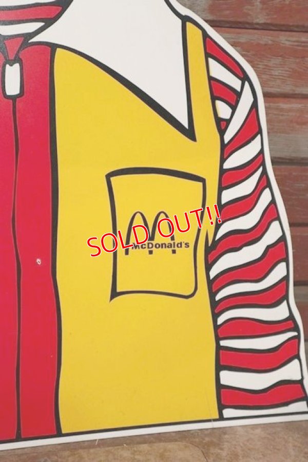 画像3: ct-208001-11 McDonald's / Ronald McDonald 1990's Bust-up Sign