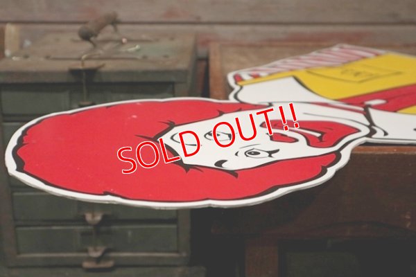 画像9: ct-208001-11 McDonald's / Ronald McDonald 1990's Bust-up Sign