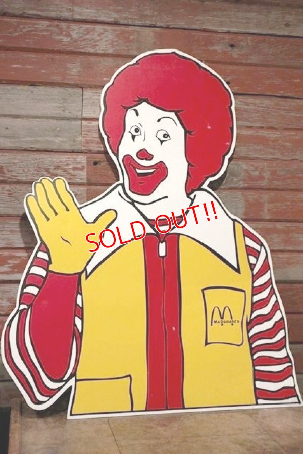 画像1: ct-208001-11 McDonald's / Ronald McDonald 1990's Bust-up Sign