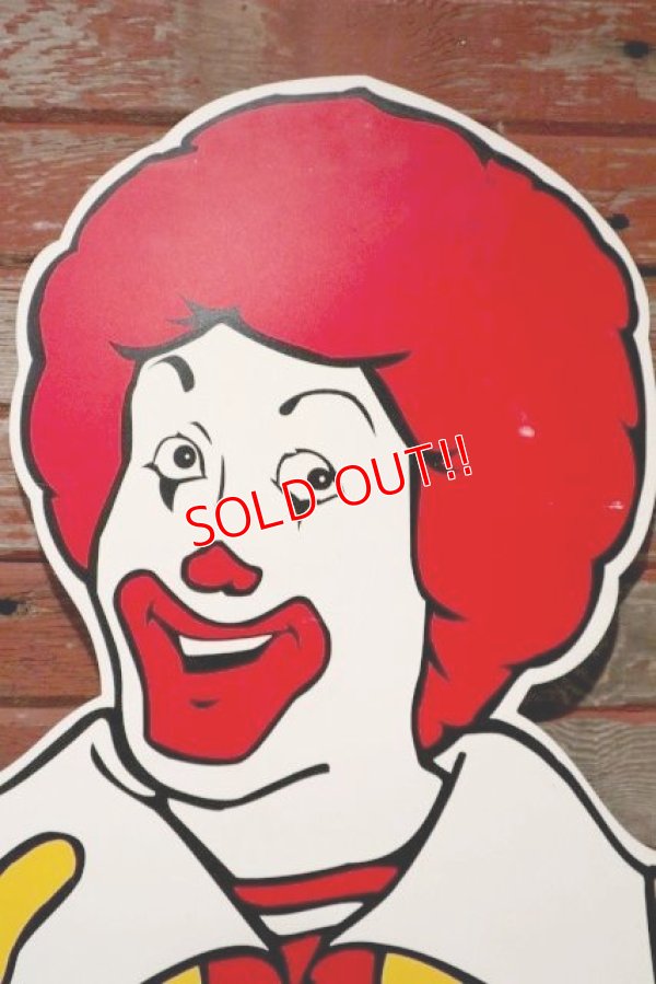 画像2: ct-208001-11 McDonald's / Ronald McDonald 1990's Bust-up Sign
