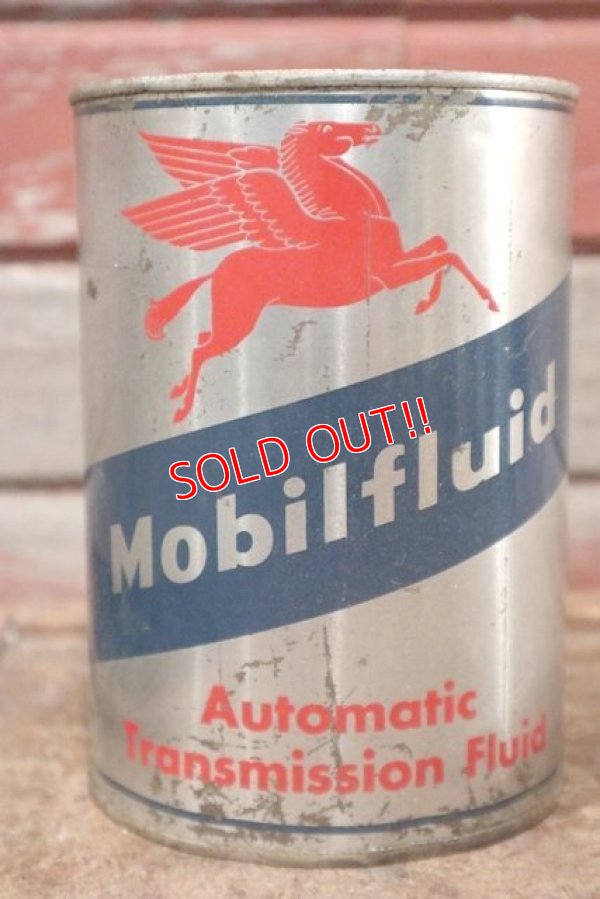 画像1: dp-200801-30 Mobilfluid / 1950's〜One U.S.Quart Oil Can