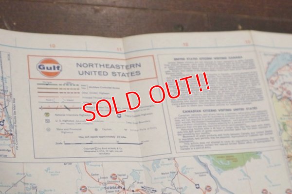 画像7: dp-200801-15 Gulf / 1974 Tourguide Map "Eastern United States"