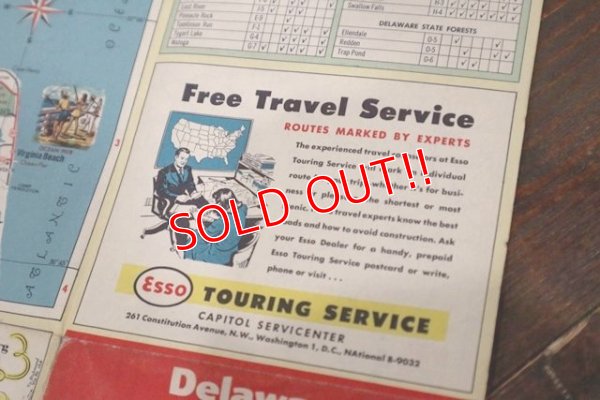 画像8: dp-200801-16 Esso / 1953 Road Map "Delaware,Maryland,Virginia,West Virginia"
