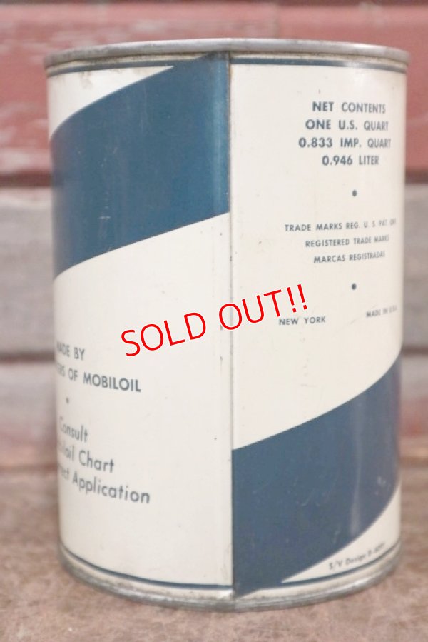 画像2: dp-200801-30 Mobilfluid / 1950's〜One U.S.Quart Oil Can