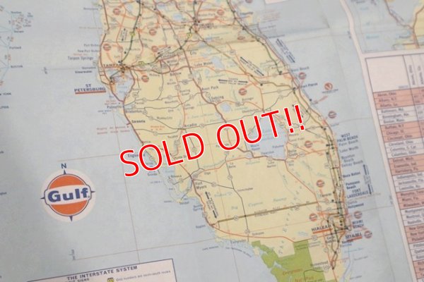 画像4: dp-200801-15 Gulf / 1974 Tourguide Map "Eastern United States"