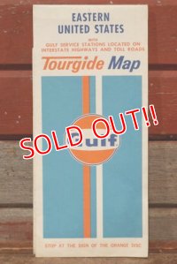 dp-200801-15 Gulf / 1974 Tourguide Map "Eastern United States"