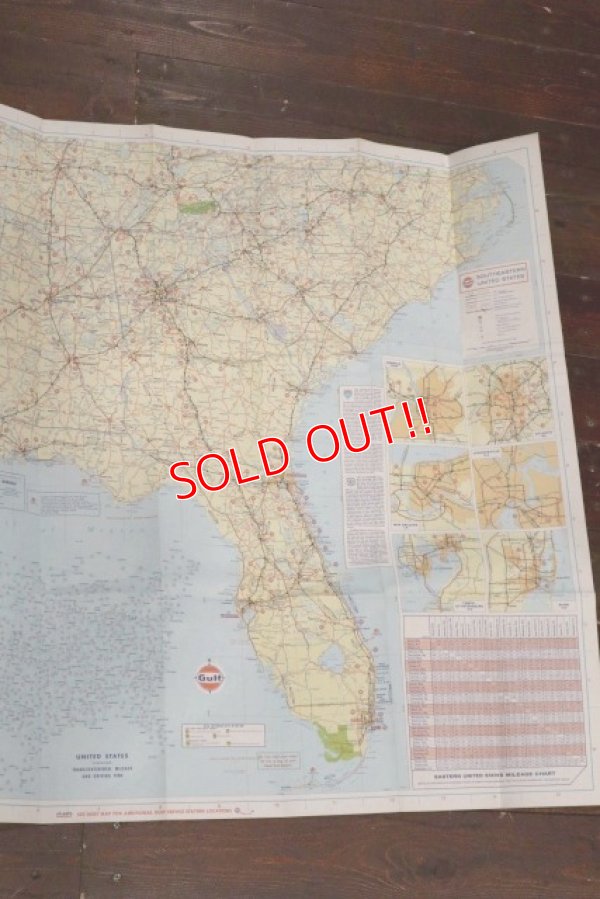 画像3: dp-200801-15 Gulf / 1974 Tourguide Map "Eastern United States"