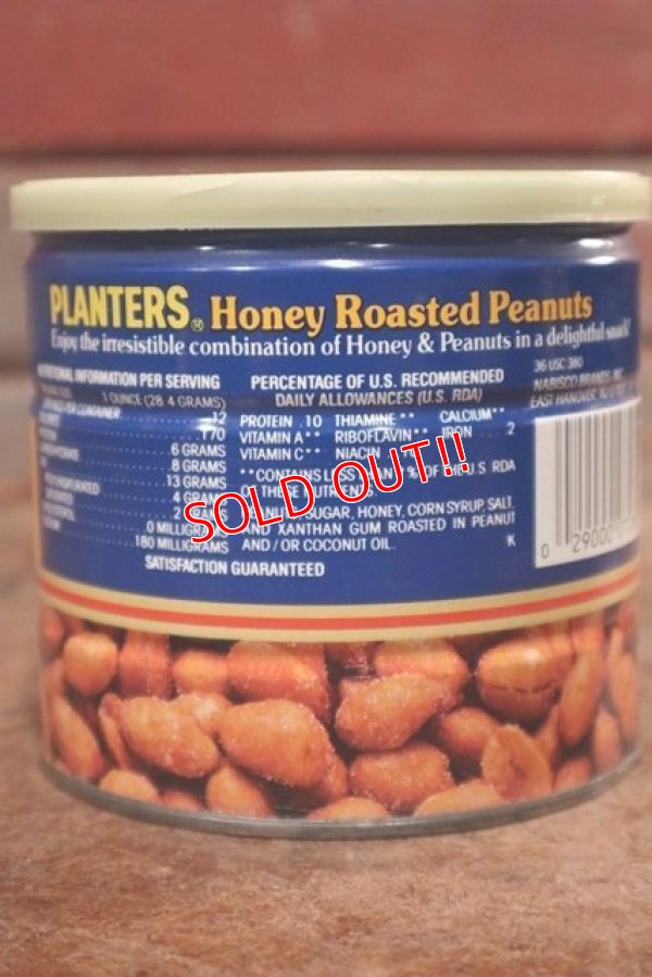 画像4: ct-208001-20 PLANTERS / MR.PEANUT 1980's Honey Roasted Peanut Can