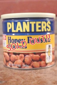 ct-208001-20 PLANTERS / MR.PEANUT 1980's Honey Roasted Peanut Can