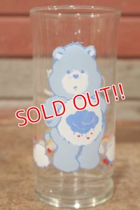 gs-200901-05 Care Bears / 1983 Pizza Hut "Grumpy Bear" Glass
